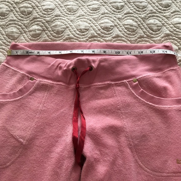 Bebe sweatsuit set in pink w/long sleeved hooded top and sweatpants. - Picture 7 of 15